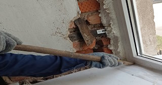 Демонтаж оконных откосов по выгодной цене от 523 руб. в Кольчугино - Сварной-Кль